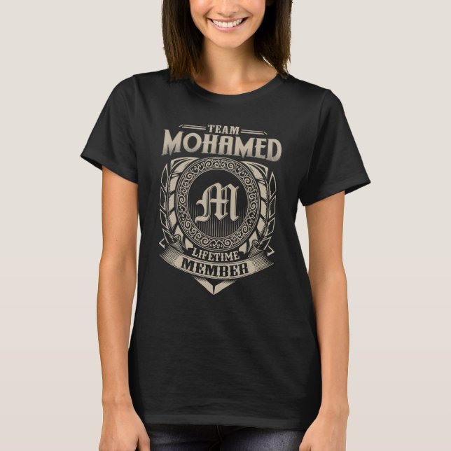 Team MOHAMED Lebenszeit Mitglied Name MOHAMED Fami T-Shirt (Vorderseite)