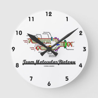 Team-Molekularbiologie (DNS-Reproduktion) Runde Wanduhr