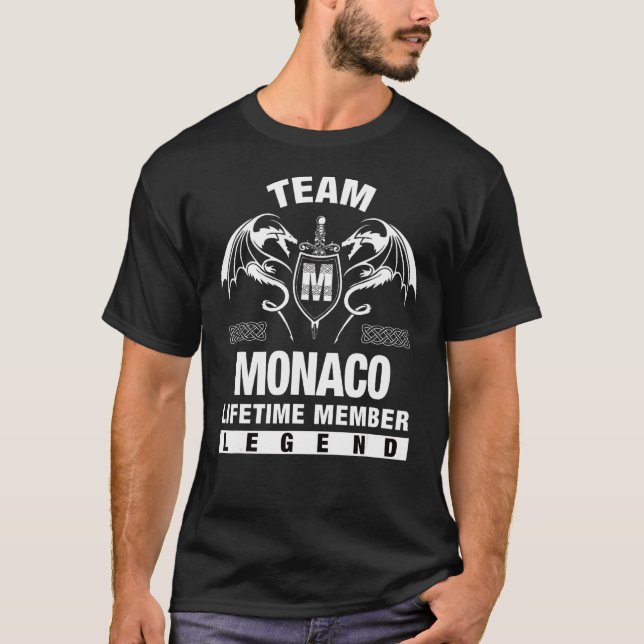 Team Monaco Lifetime Mitglied T-Shirt (Vorderseite)