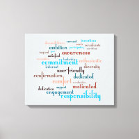 Team Motivation Word Cloud benutzerdefinierbarer H