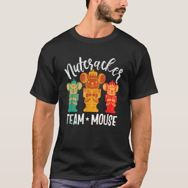 Team Mouse Nutcracker Frohe Weihnachts-Dance Funny T-Shirt (Vorderseite)