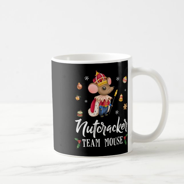Team Mouse Nutcracker Weihnachts-Tanz Spaß Soldier Kaffeetasse (Rechts)