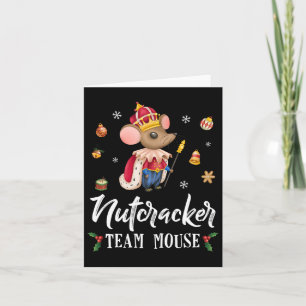 Team Mouse Nutcracker Weihnachts-Tanz Spaß Soldier Karte