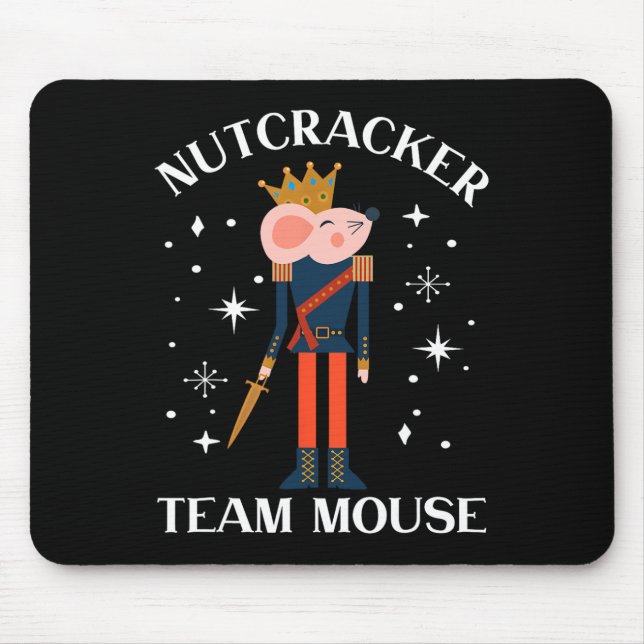 Team Mouse Nutcracker Weihnachts-Tanz Spaß Soldier Mousepad (Vorne)