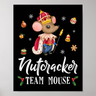 Team Mouse Nutcracker Weihnachts-Tanz Spaß Soldier Poster