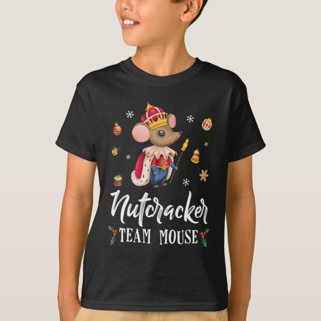 Team Mouse Nutcracker Weihnachts-Tanz Spaß Soldier T-Shirt (Vorderseite)