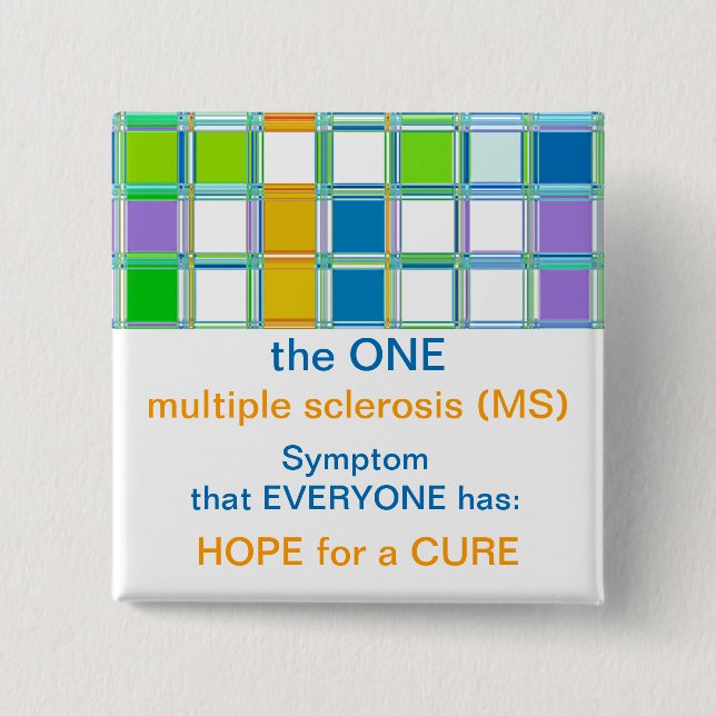 Team MS Sensibilisierungsknöpfe für Multiple Skler Button (Vorderseite)