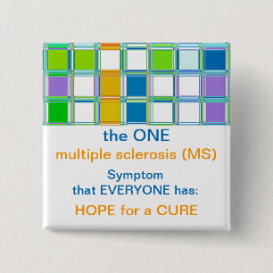 Team MS Sensibilisierungsknöpfe für Multiple Skler Button