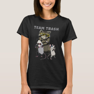 Team Müll Opossum Waschbär Ratte Tiere Müll Komma T-Shirt