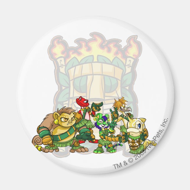 Team Mystery Island Group Magnet (Vorne)