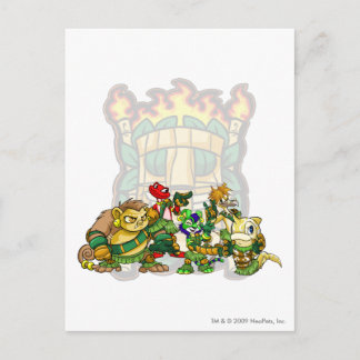 Team Mystery Island Group Postkarte