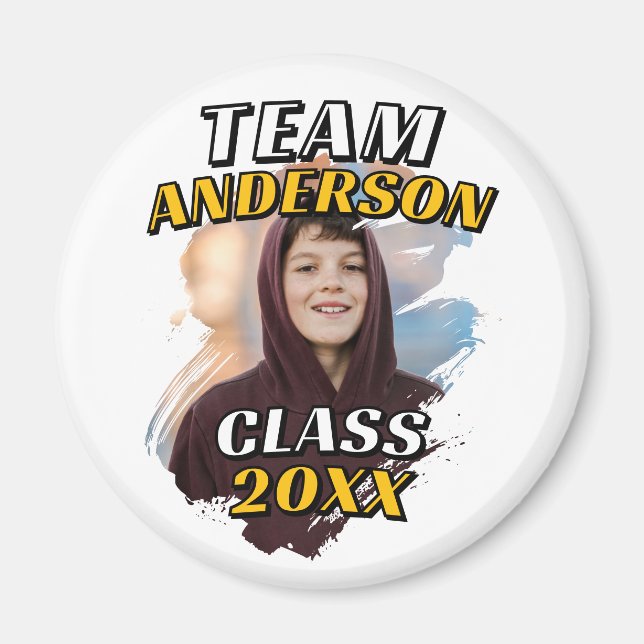 Team [Nachname] Abschlussfoto Klasse 20XX Magnet (Vorne)