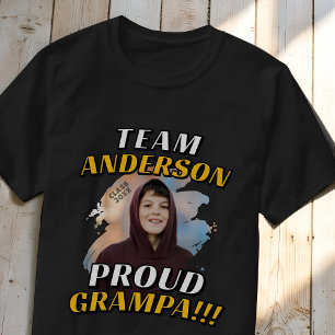 Team [Nachname] Stolz Grampa Abschlussfoto T-Shirt