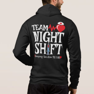 Team Nachtschicht - Nachtschichtkrankenschwester Hoodie