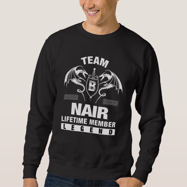 Team Nair Lebenslanges Mitglied   Sweatshirt (Vorderseite)