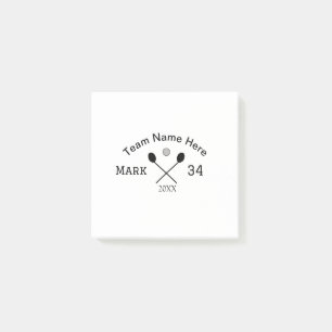 Team Name hier geben Name Nummer Ball Paddle Golf Post-it Klebezettel
