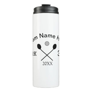 Team Name hier geben Name Nummer Ball Paddle Golf Thermosbecher