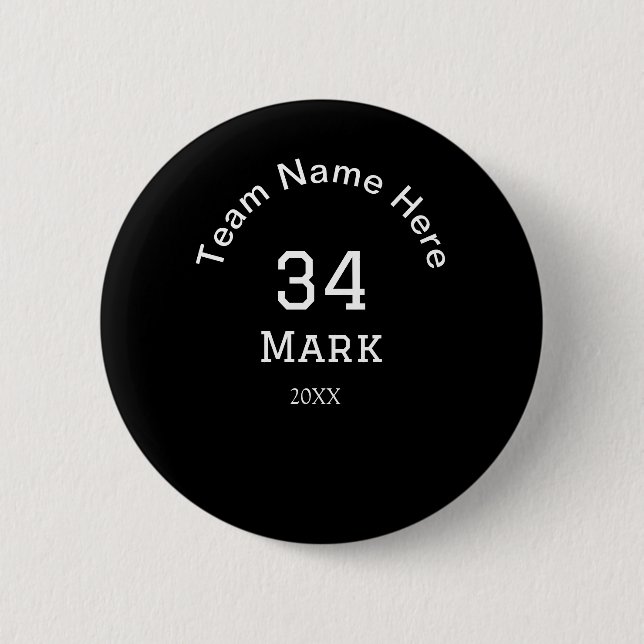 Team Name Spielername Datum Sport Männer  Button (Vorderseite)