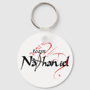 Team NATHANIEL! (heller Schlüsselanhänger) Schlüsselanhänger