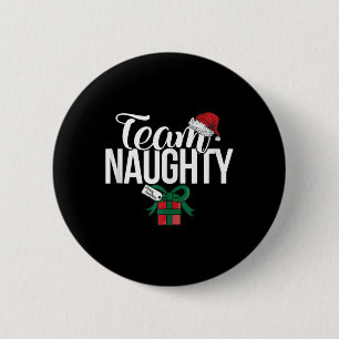 Team Naughty Couple Matching Team Nice Button