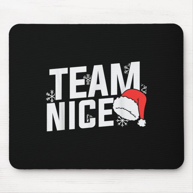 Team Nice Family Christmas Apparel Uni Kids &amp;  Mousepad (Vorne)