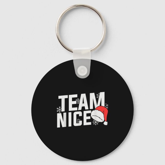 Team Nice Family Christmas Apparel Uni Kids &amp;  Schlüsselanhänger (Vorderseite)
