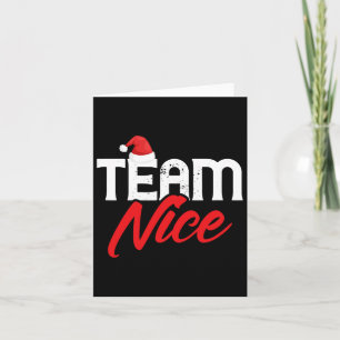 Team Nice Funny Couple Matching Outfit Team Naught Karte