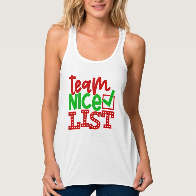 Team Nice List - Christmas Designs-56587 Tank Top (Vorderseite)