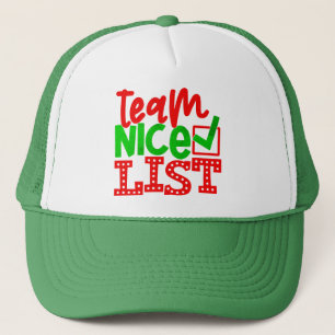 Team Nice List - Weihnachtsdesigns-56587 Truckerkappe