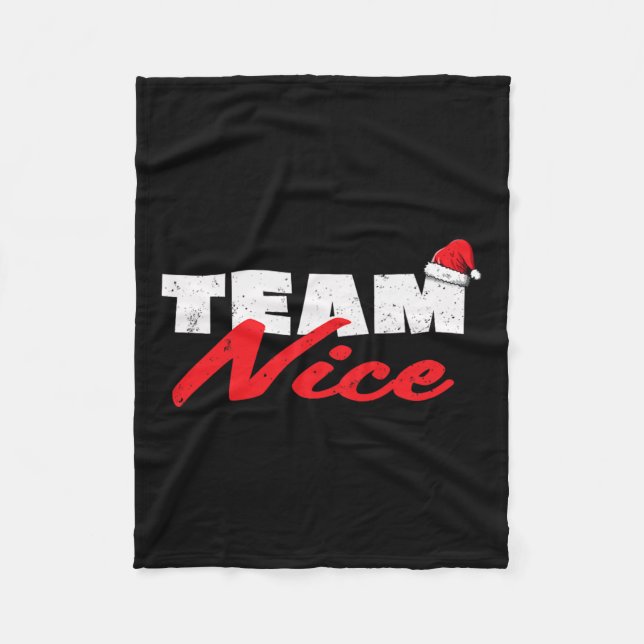Team Nice Shirt Funny Couple Match Outfit Team Fleecedecke (Vorderseite)