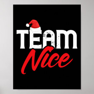 Team Nice Shirt Lustiges Paar Passendes Outfit Tea Poster