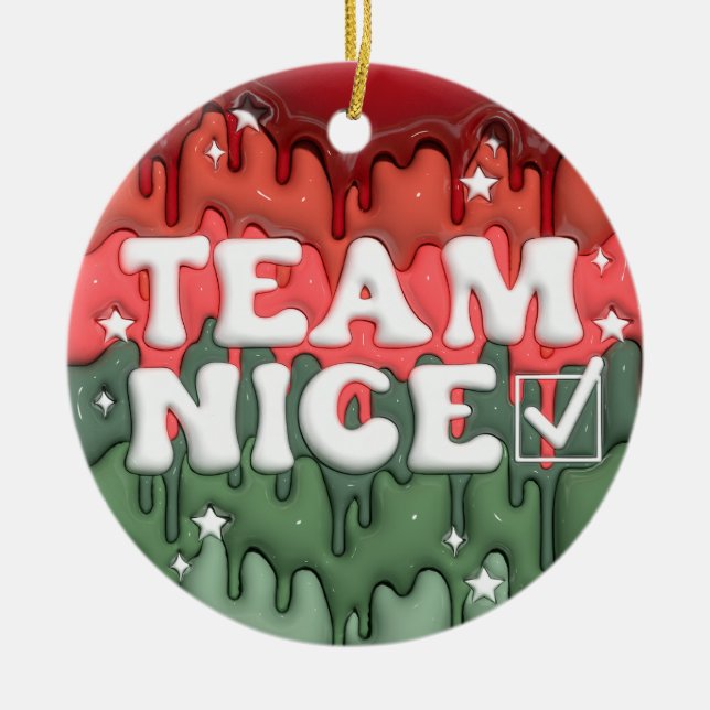 Team Nice Weihnachtsschmuck (Vorne)