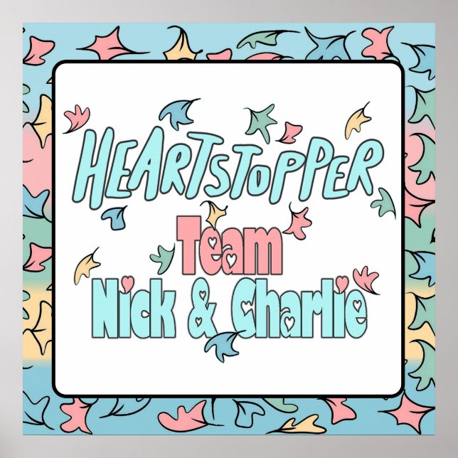 Team Nick und Charlie White Poster (Vorne)