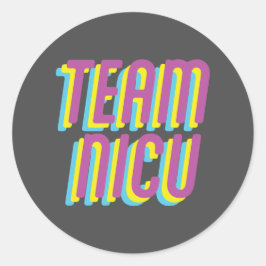 TEAM NICU SCHLÜSSELANHÄNGER RUNDER AUFKLEBER