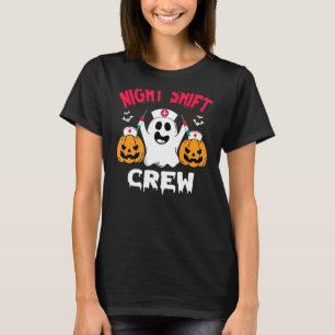 Team Night Shift NurHalloween Halloween Scrub T-Shirt