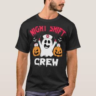 Team Night Shift Nurween Halloween Scrub T T-Shirt