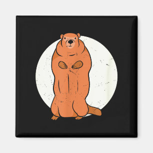 Team No Shadow Crew Groundhog Vollmond Groundhog  Magnet