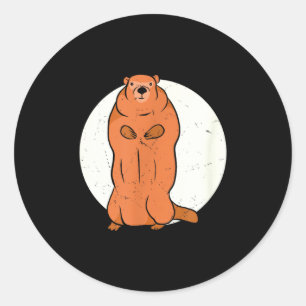 Team No Shadow Crew Groundhog Vollmond Groundhog Runder Aufkleber
