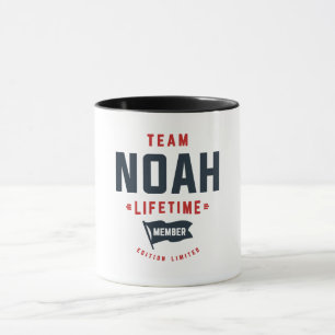 Team Noah Lifetime Mitglied Funny Name Noah Tasse