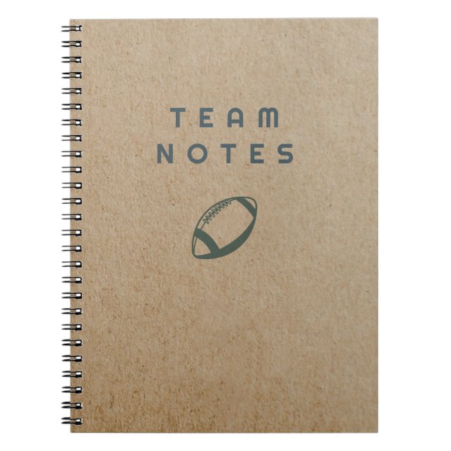 Team Notes - Football Notizblock (Vorderseite)