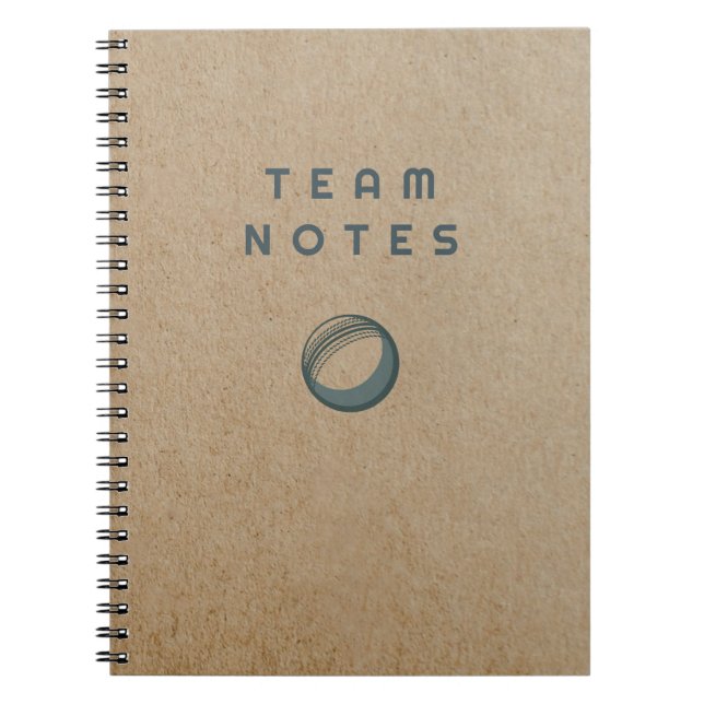 Team Notes - for Cricket Coaches, Players & Fans  Notizblock (Vorderseite)