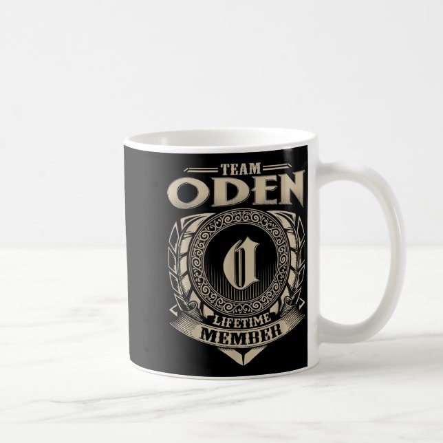 Team Oden Lebenslanges Mitglied Lustiger Oden Fami Kaffeetasse (Rechts)