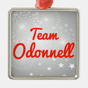 Team Odonnell Silbernes Ornament