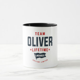 Team Oliver Lifetime Mitglied Funny Name Oliver Tasse