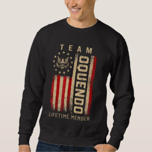 Team OQUENDO Lifetime Mitglied Amerikanische Flagg Sweatshirt