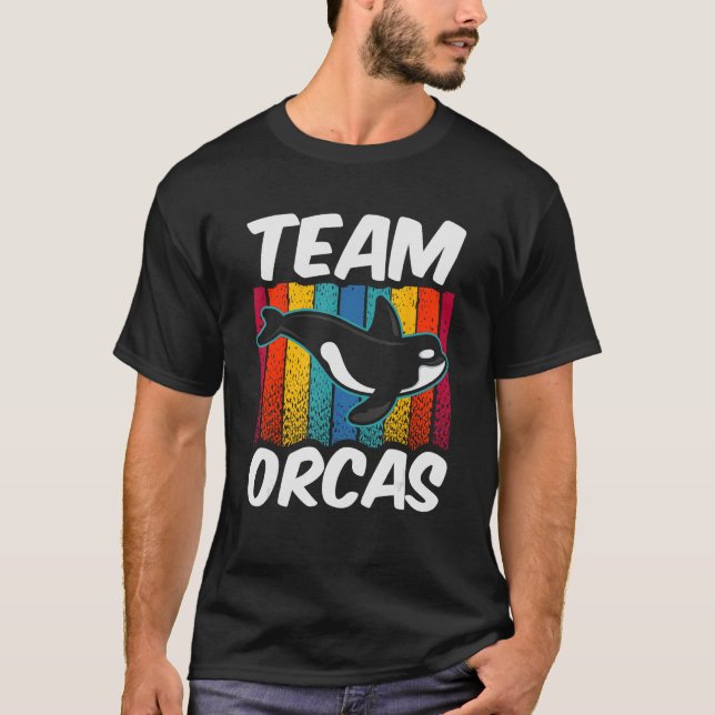 Team Orcas Sea Orca Whale Protect T-Shirt (Vorderseite)