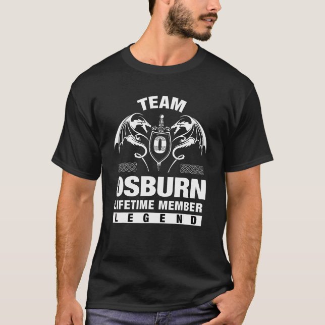Team Osburn Lebenslanges Mitglied T-Shirt (Vorderseite)