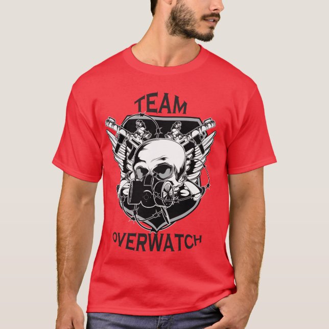 Team Overwatch Niederschlag-T-Shirt T-Shirt (Vorderseite)