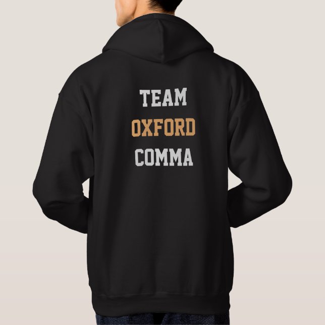 Team Oxford Comma T - Shirt (Rückseite)