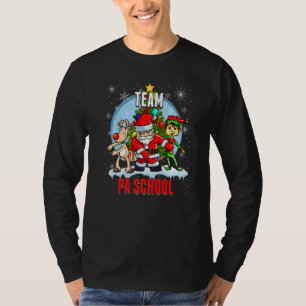 Team Pa School Santa Elf Rentier Flossen Kinder Ch T-Shirt
